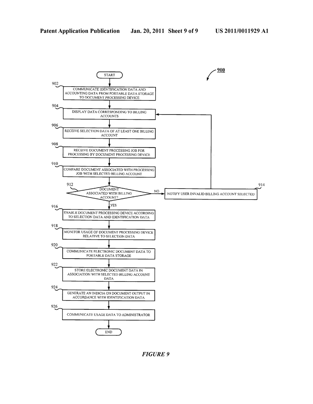 SYSTEM AND METHOD FOR CARD BASED DOCUMENT PROCESSING DEVICE LOGIN AND ACCOUNTING - diagram, schematic, and image 10