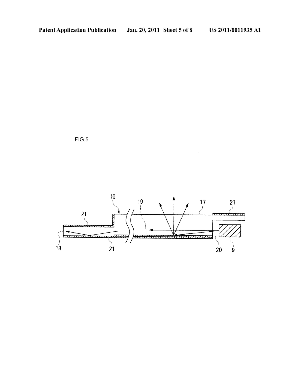 LIGHT GUIDING DEVICE, READER/WRITER DEVICE FOR NONCONTACT COMMUNICATION MEDIUM, AND ELECTRONIC APPARATUS - diagram, schematic, and image 06