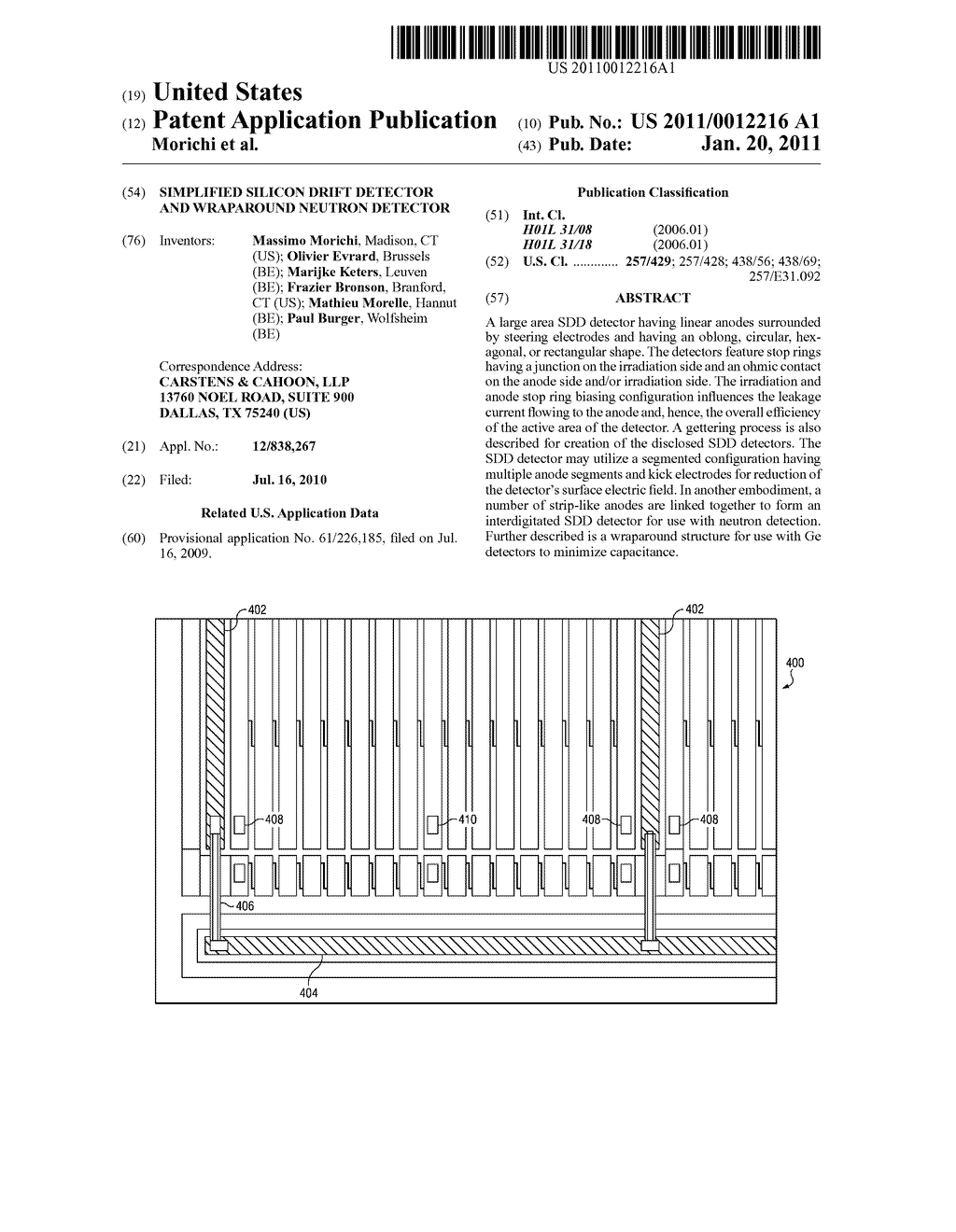 Simplified Silicon Drift Detector and Wraparound Neutron Detector - diagram, schematic, and image 01