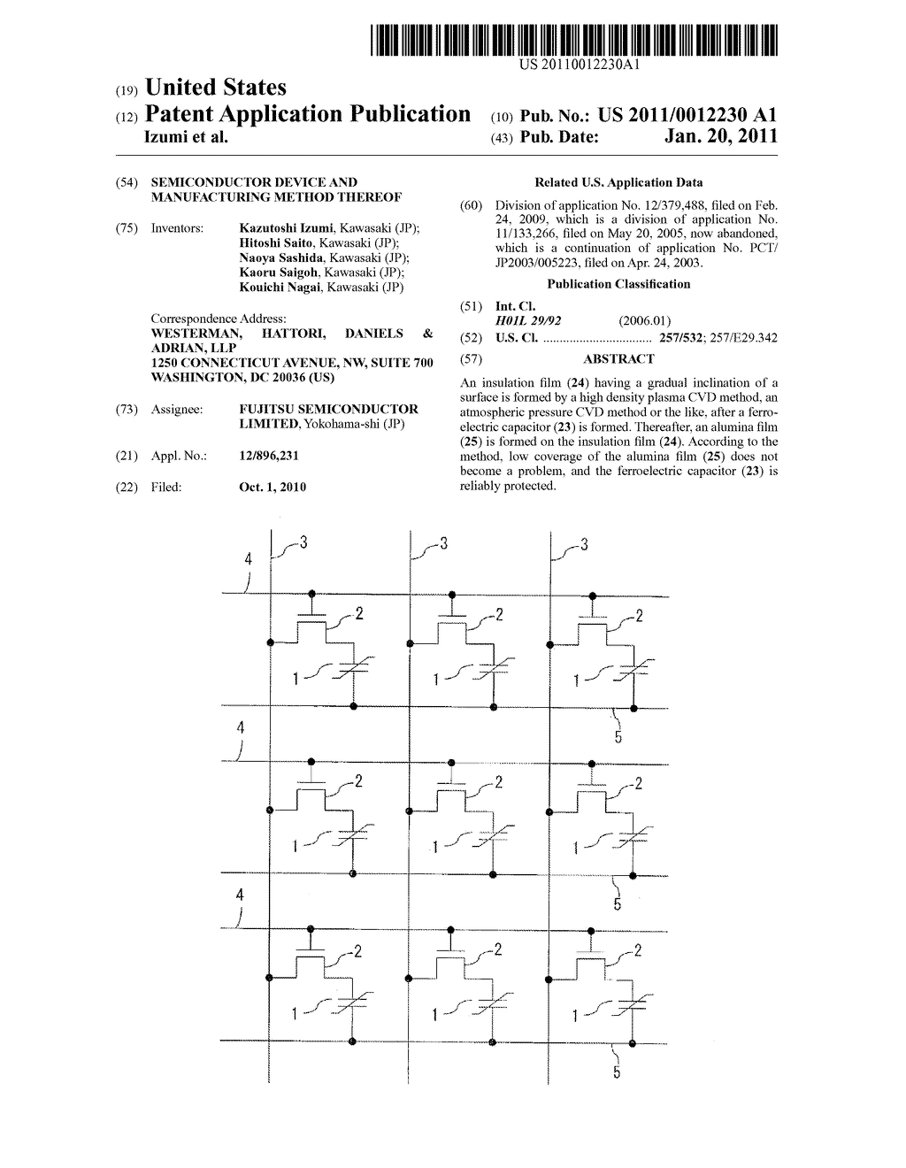 SEMICONDUCTOR DEVICE AND MANUFACTURING METHOD THEREOF - diagram, schematic, and image 01