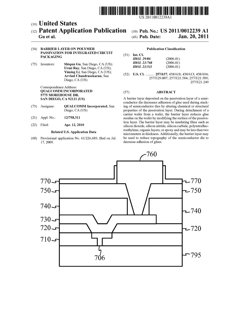 Barrier Layer On Polymer Passivation For Integrated Circuit Packaging - diagram, schematic, and image 01