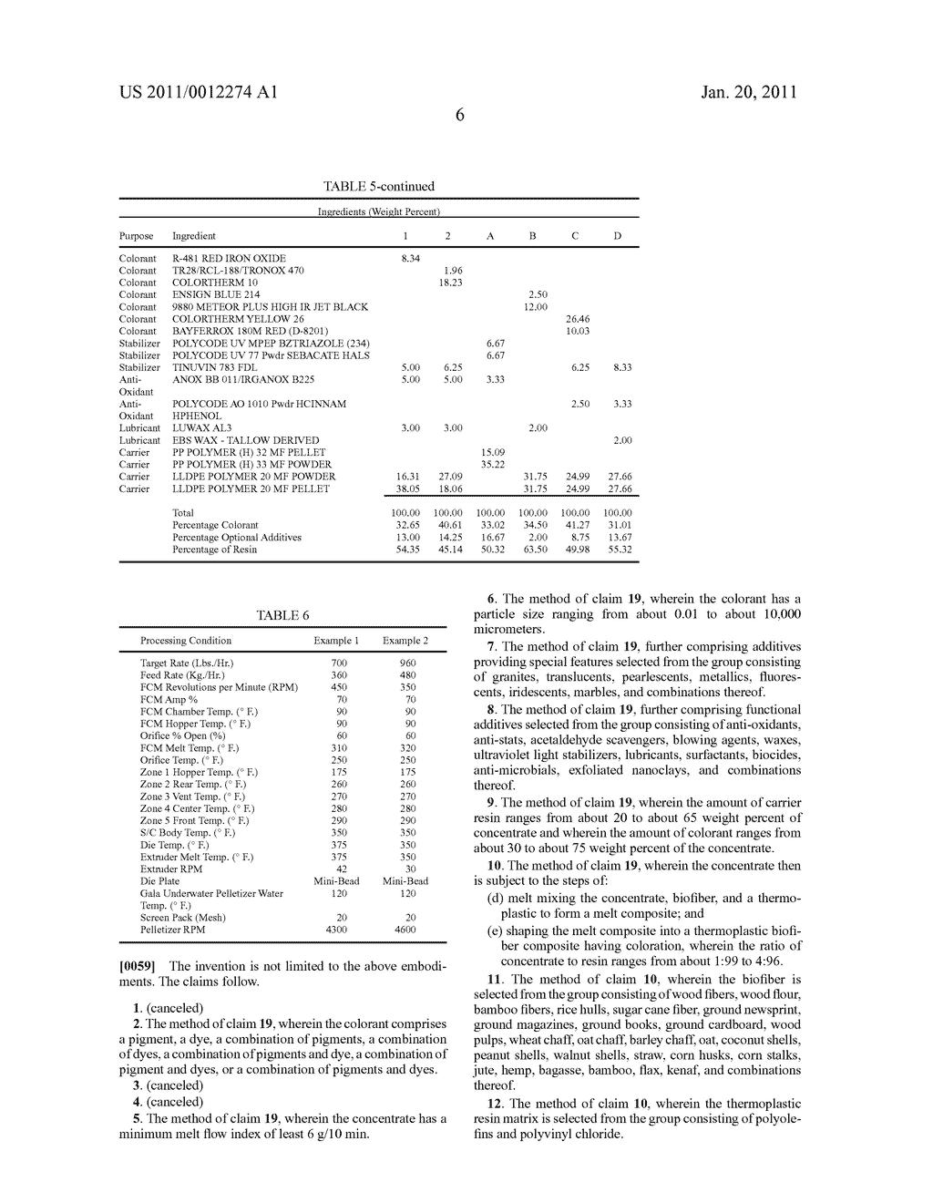 COLORANT CONCENTRATES FOR THERMOPLASTIC BIOFIBER COMPOSITES - diagram, schematic, and image 07