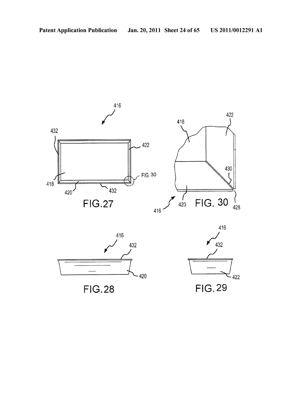 CONTAINER HAVING A RIM OR OTHER FEATURE ENCAPSULATED BY OR FORMED FROM INJECTION-MOLDED MATERIAL - diagram, schematic, and image 25