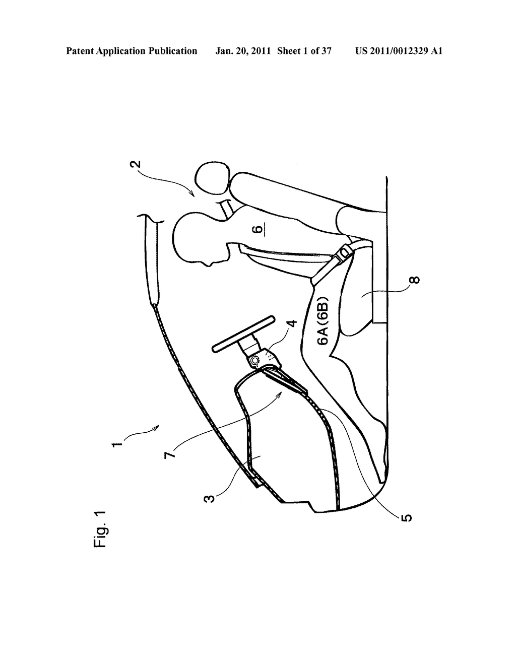 AIR-BAG DEVICE, AND VEHICLE OCCUPANT'S LOWER LIMB PROTECTING DEVICE AND DEVICE FOR PROTECTING OCCUPANT AT THE TIME OF VEHICLE SIDE COLLISION USING THE SAME - diagram, schematic, and image 02