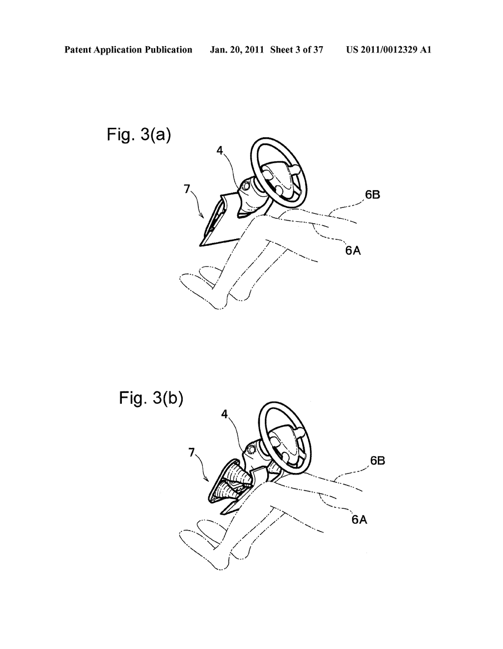 AIR-BAG DEVICE, AND VEHICLE OCCUPANT'S LOWER LIMB PROTECTING DEVICE AND DEVICE FOR PROTECTING OCCUPANT AT THE TIME OF VEHICLE SIDE COLLISION USING THE SAME - diagram, schematic, and image 04