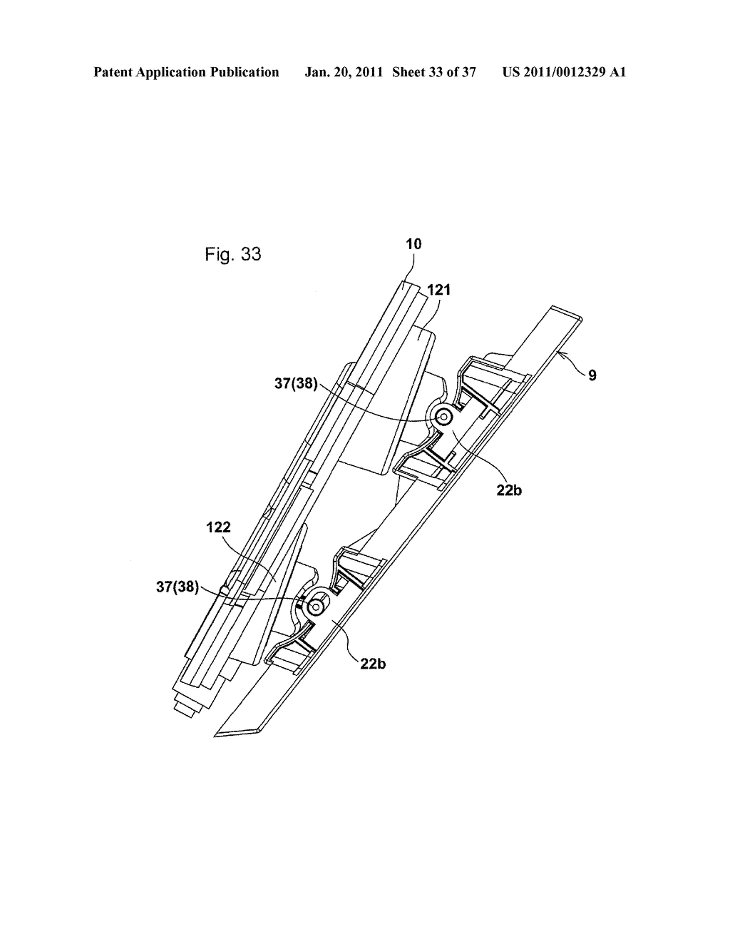 AIR-BAG DEVICE, AND VEHICLE OCCUPANT'S LOWER LIMB PROTECTING DEVICE AND DEVICE FOR PROTECTING OCCUPANT AT THE TIME OF VEHICLE SIDE COLLISION USING THE SAME - diagram, schematic, and image 34