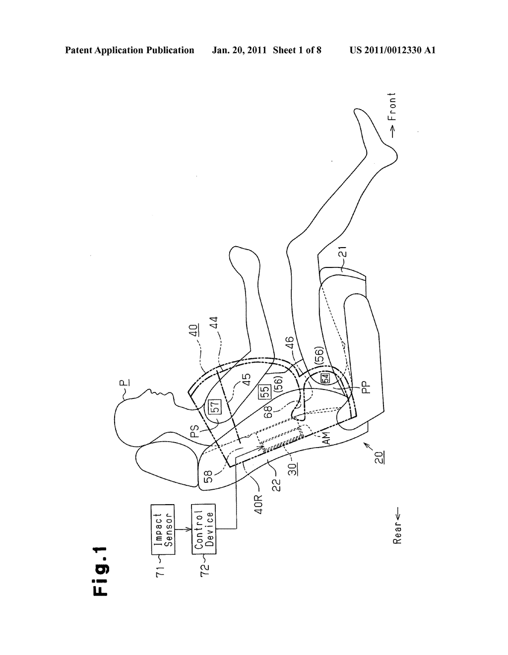 Side airbag apparatus - diagram, schematic, and image 02