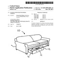 Seating furniture with media storage diagram and image