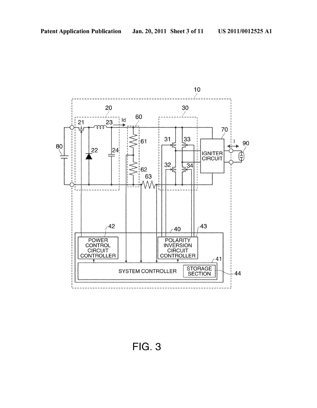 DISCHARGE LAMP LIGHTING DEVICE, PROJECTOR, AND DRIVING METHOD OF DISCHARGE LAMP - diagram, schematic, and image 04