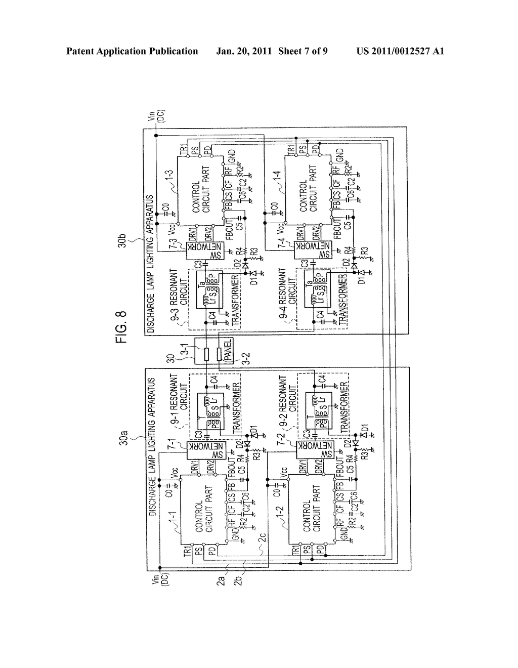 SYNCHRONOUS OPERATION SYSTEM FOR DISCHARGE LAMP LIGHTING APPARATUSES, DISCHARGE LAMP LIGHTING APPARATUS, AND SEMICONDUCTOR INTEGRATED CIRCUIT THEREOF - diagram, schematic, and image 08