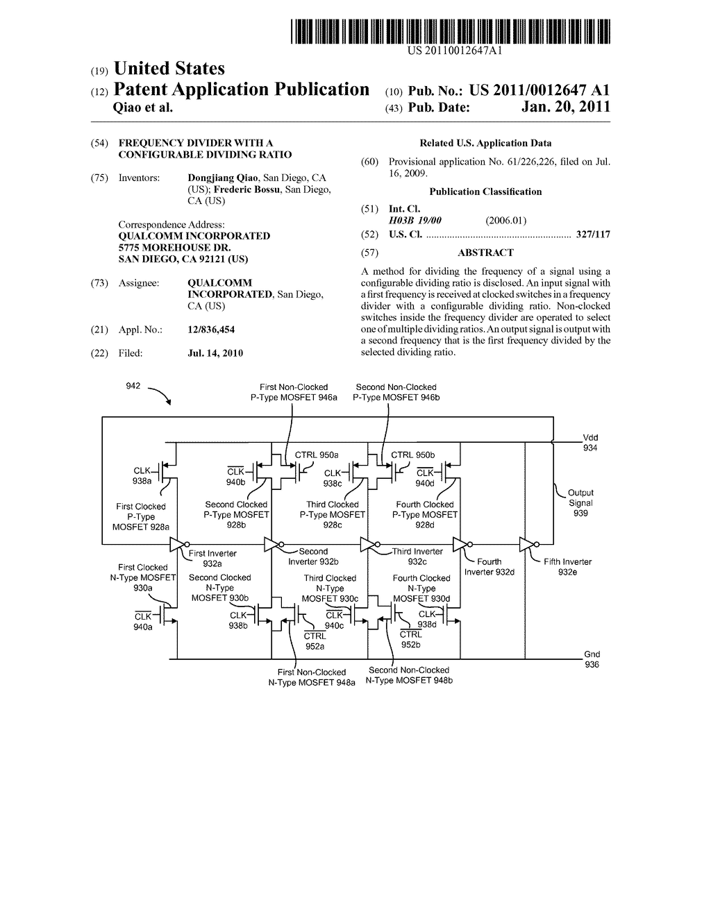 FREQUENCY DIVIDER WITH A CONFIGURABLE DIVIDING RATIO - diagram, schematic, and image 01