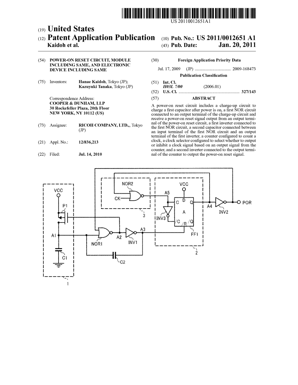 POWER-ON RESET CIRCUIT, MODULE INCLUDING SAME, AND ELECTRONIC DEVICE INCLUDING SAME - diagram, schematic, and image 01