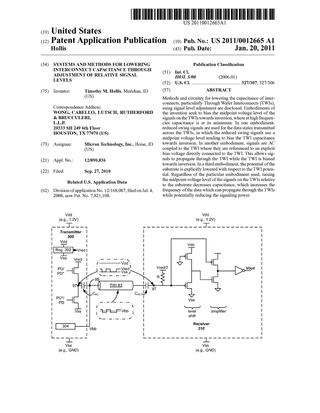 Systems and Methods for Lowering Interconnect Capacitance Through Adjustment of Relative Signal Levels - diagram, schematic, and image 01