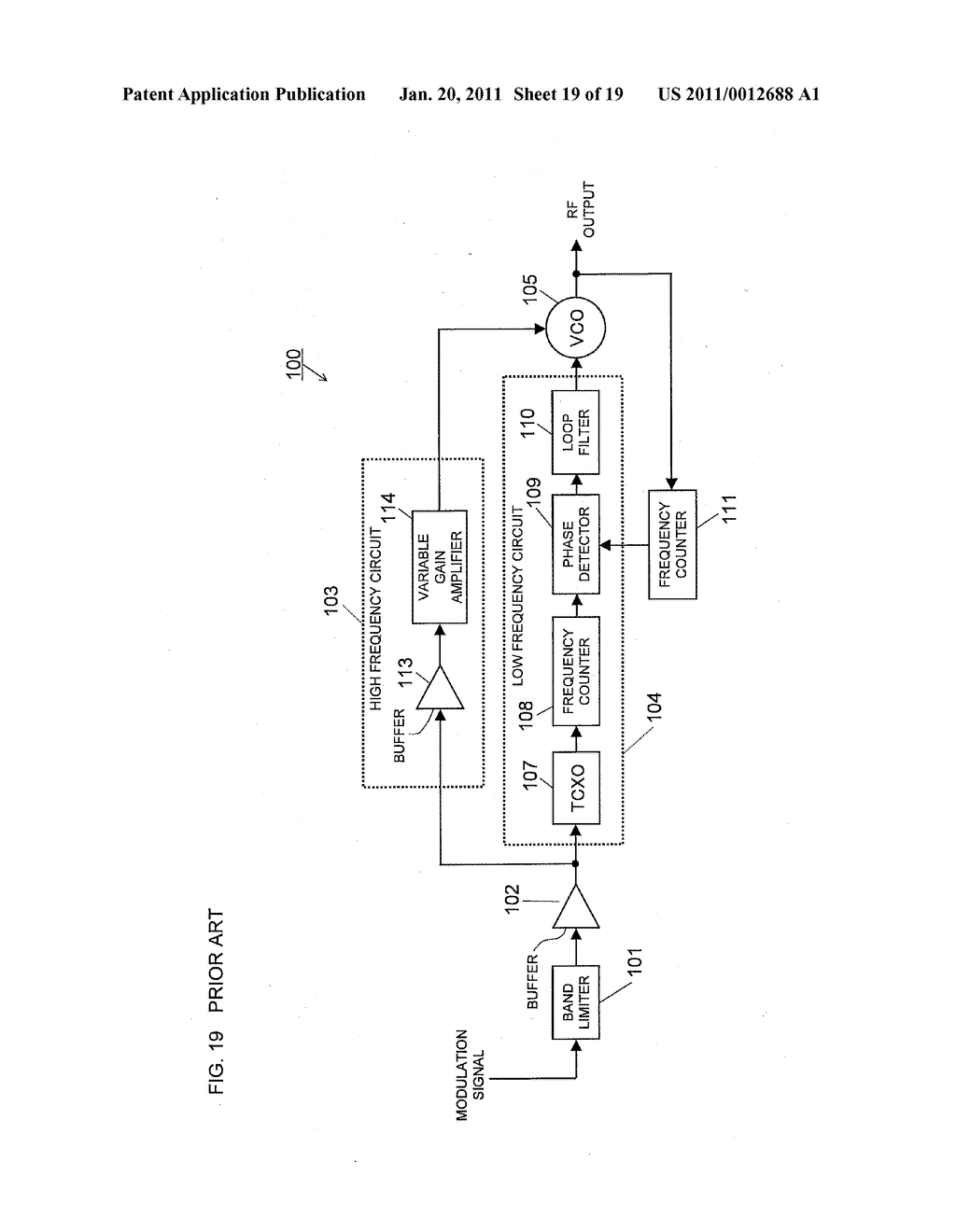 FREQUENCY MODULATOR AND METHOD FOR ADJUSTING GAIN THEREOF - diagram, schematic, and image 20