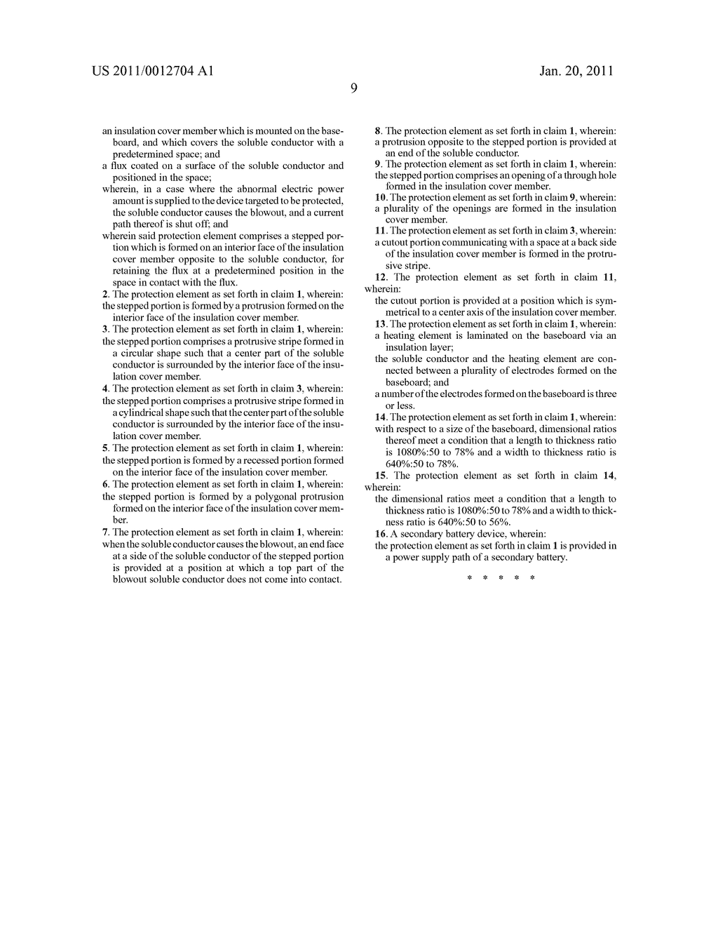 PROTECTIVE ELEMENT AND SECONDARY BATTERY DEVICE - diagram, schematic, and image 24