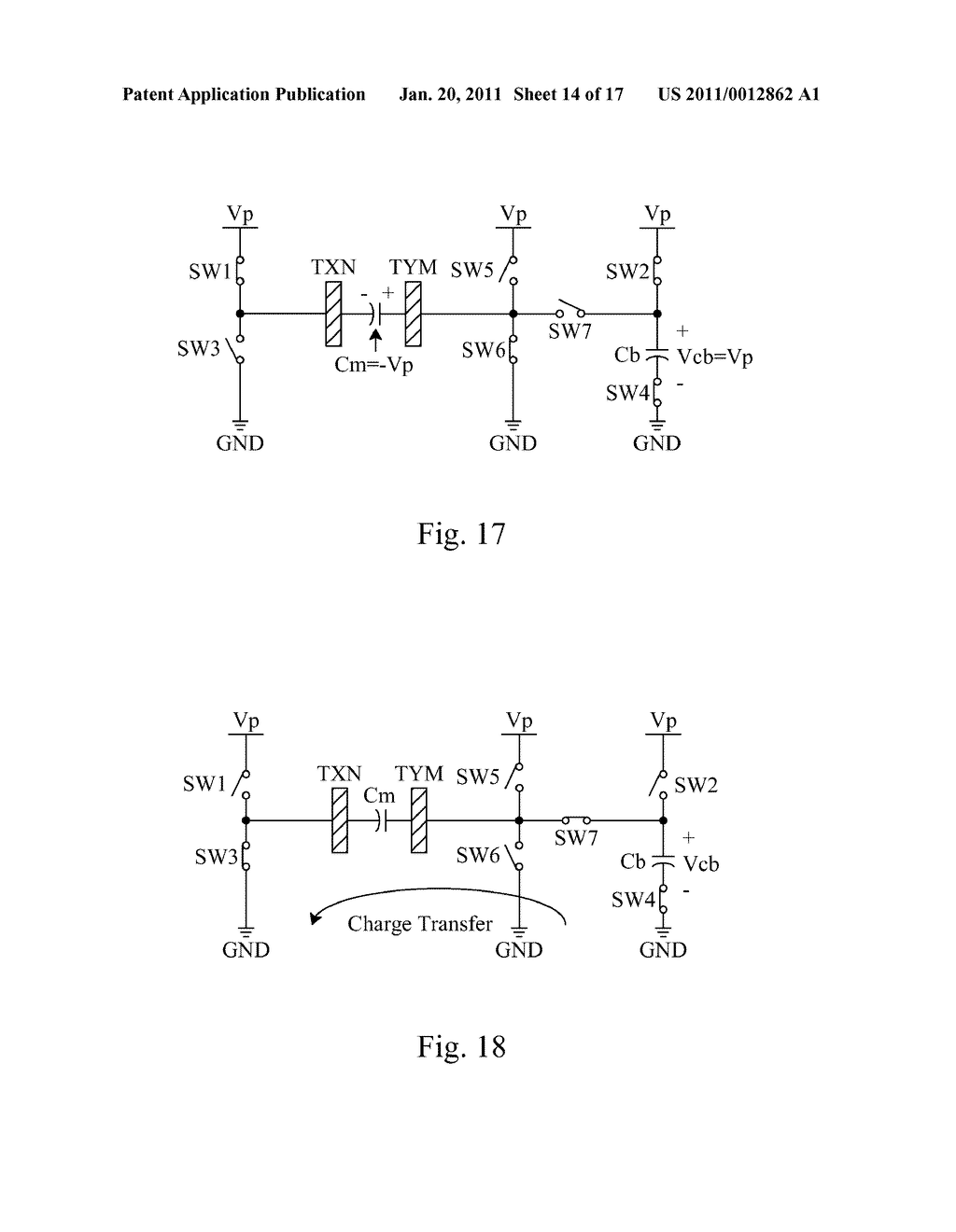 SENSING METHOD AND CIRCUIT FOR A CAPACITIVE TOUCH PANEL - diagram, schematic, and image 15