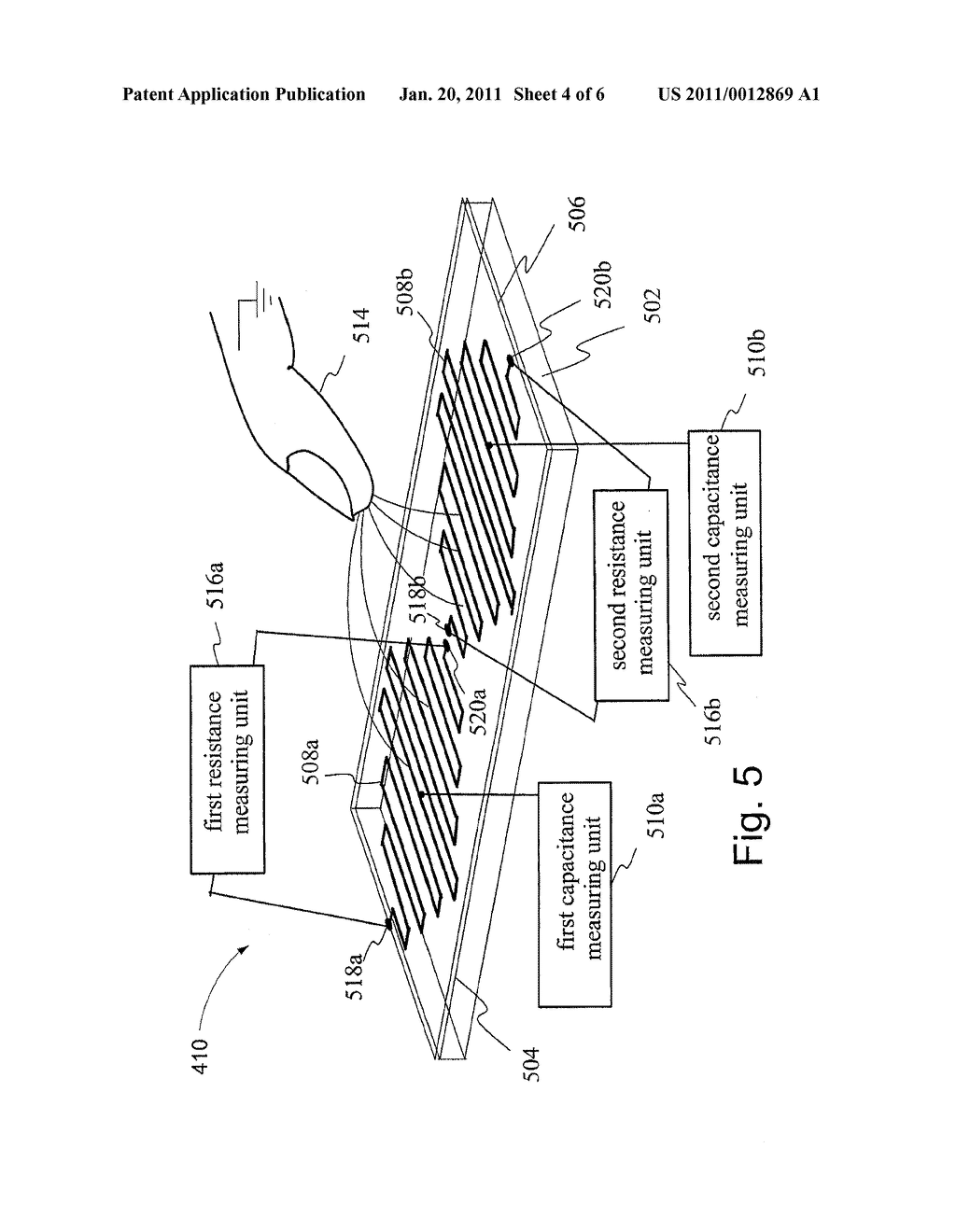 TOUCH SENSING APPARATUS FOR A MOBILE DEVICE, MOBILE DEVICE AND METHOD FOR TOUCH OPERATION SENSING - diagram, schematic, and image 05