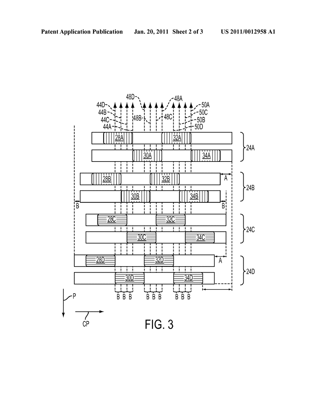 Staggered Head Stitch Shifts in a Continuous Feed Direct Marking Printer - diagram, schematic, and image 03