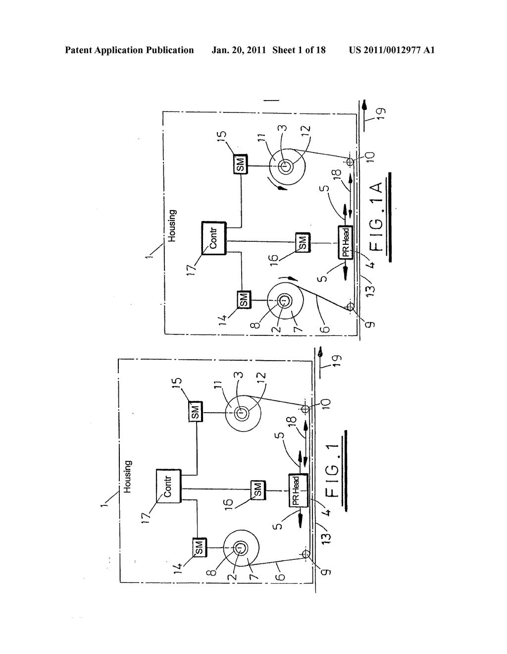 TAPE DRIVE AND PRINTING APPARATUS - diagram, schematic, and image 02