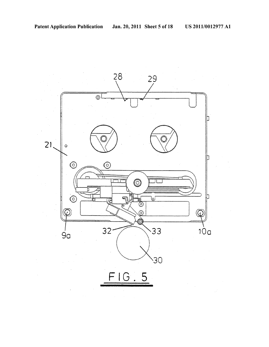 TAPE DRIVE AND PRINTING APPARATUS - diagram, schematic, and image 06