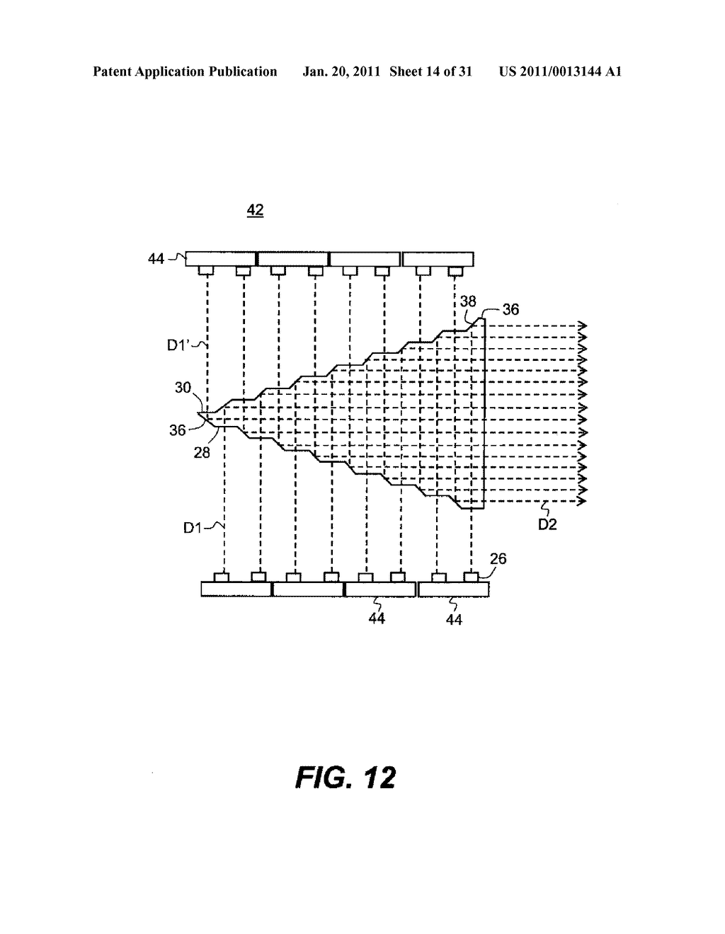 STEREOSCOPIC PROJECTOR WITH ROTATING SEGMENTED DISK - diagram, schematic, and image 15