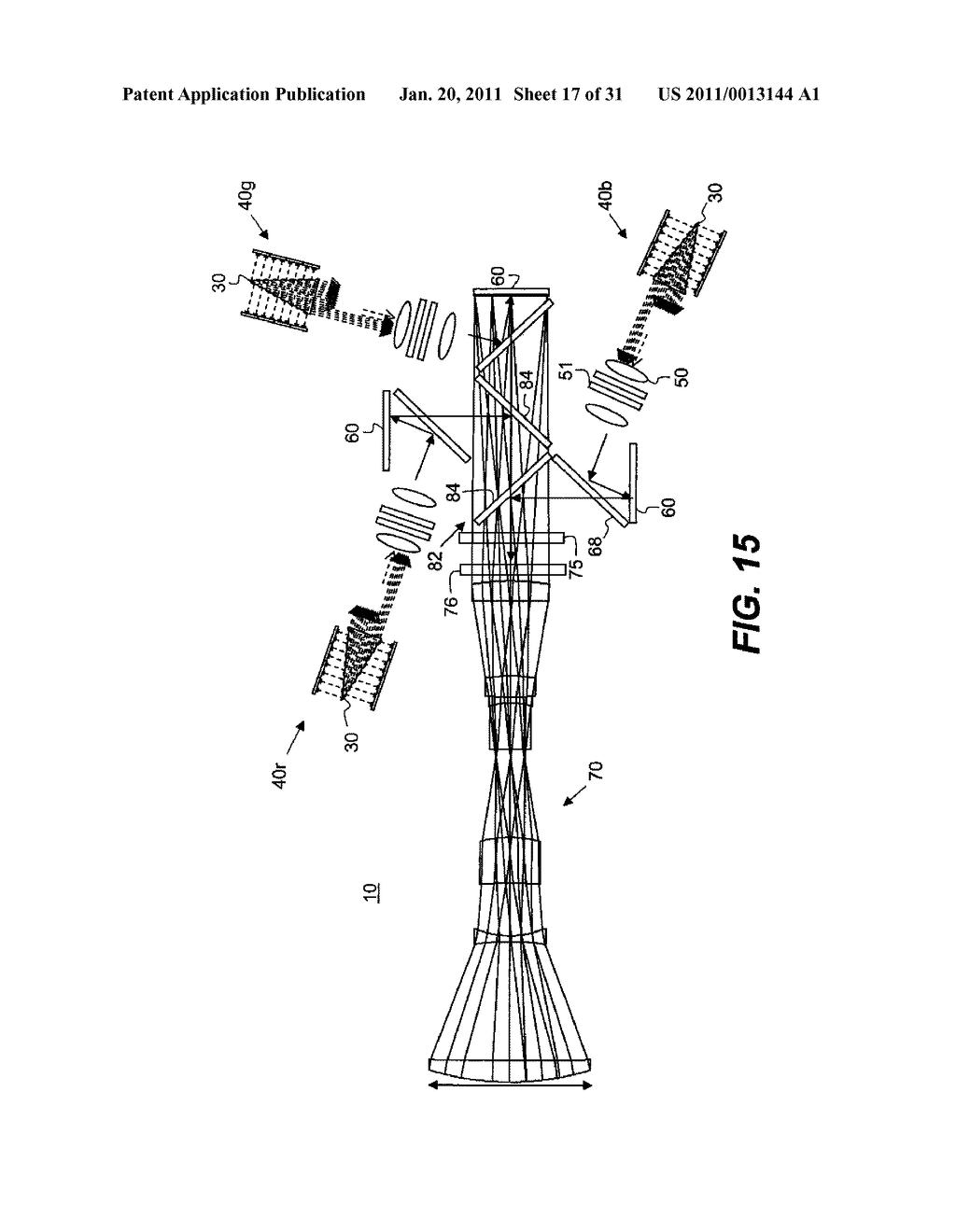 STEREOSCOPIC PROJECTOR WITH ROTATING SEGMENTED DISK - diagram, schematic, and image 18