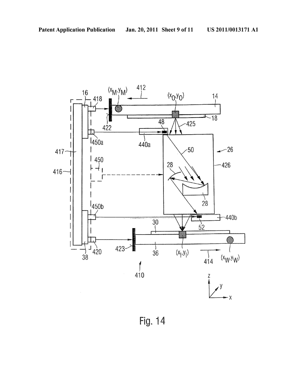 PROJECTION EXPOSURE SYSTEM FOR MICROLITHOGRAPHY WITH A MEASUREMENT DEVICE - diagram, schematic, and image 10