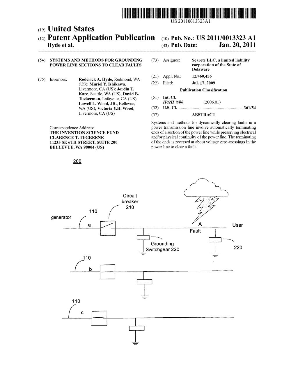 Systems and methods for grounding power line sections to clear faults - diagram, schematic, and image 01