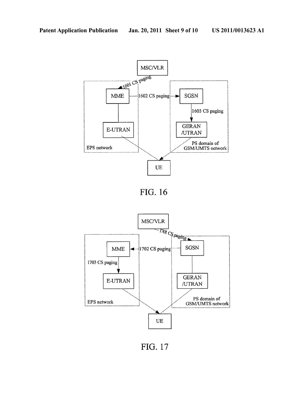 METHOD AND SYSTEM OF CIRCUIT SWITCHED DOMAIN PAGE REALIZATION, METHOD OF SERVICE REALIZATION - diagram, schematic, and image 10