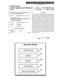 APPARATUS FOR TESTING AUDIO QUALITY OF AN ELECTRONIC DEVICE diagram and image