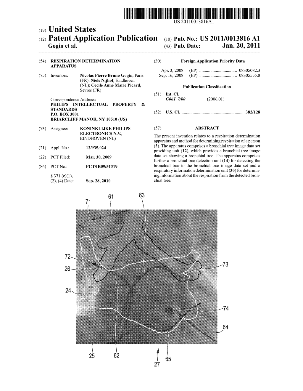 RESPIRATION DETERMINATION APPARATUS - diagram, schematic, and image 01