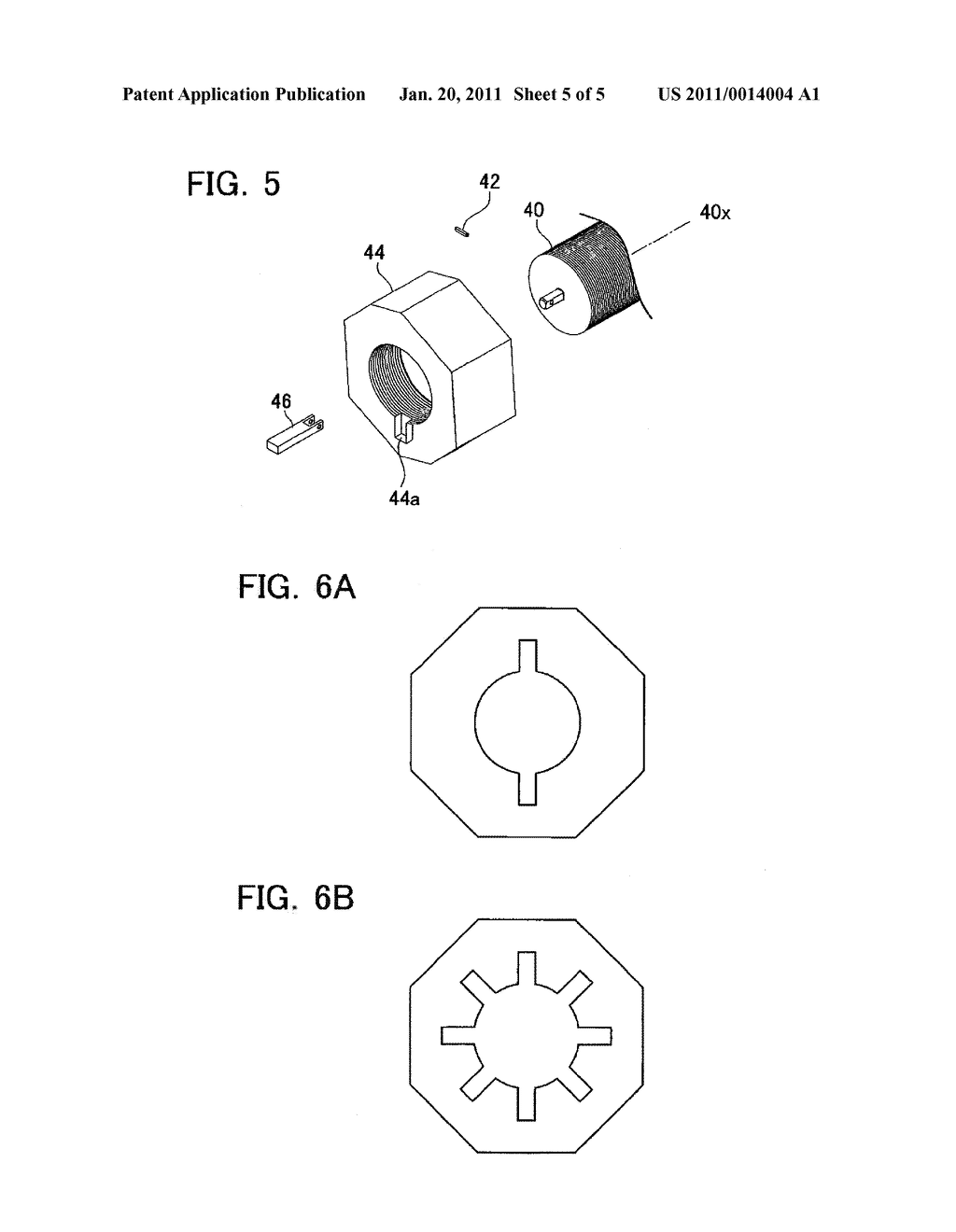 BOLT AND NUT WITH ROTATION PROHIBITING MECHANISM - diagram, schematic, and image 06