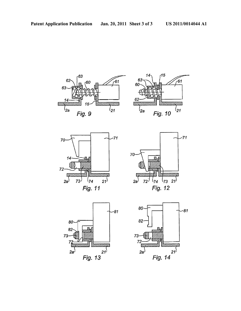 LOCKING SYSTEM FOR AIR INTAKE STRUCTURE FOR TURBOJET ENGINE NACELLE - diagram, schematic, and image 04