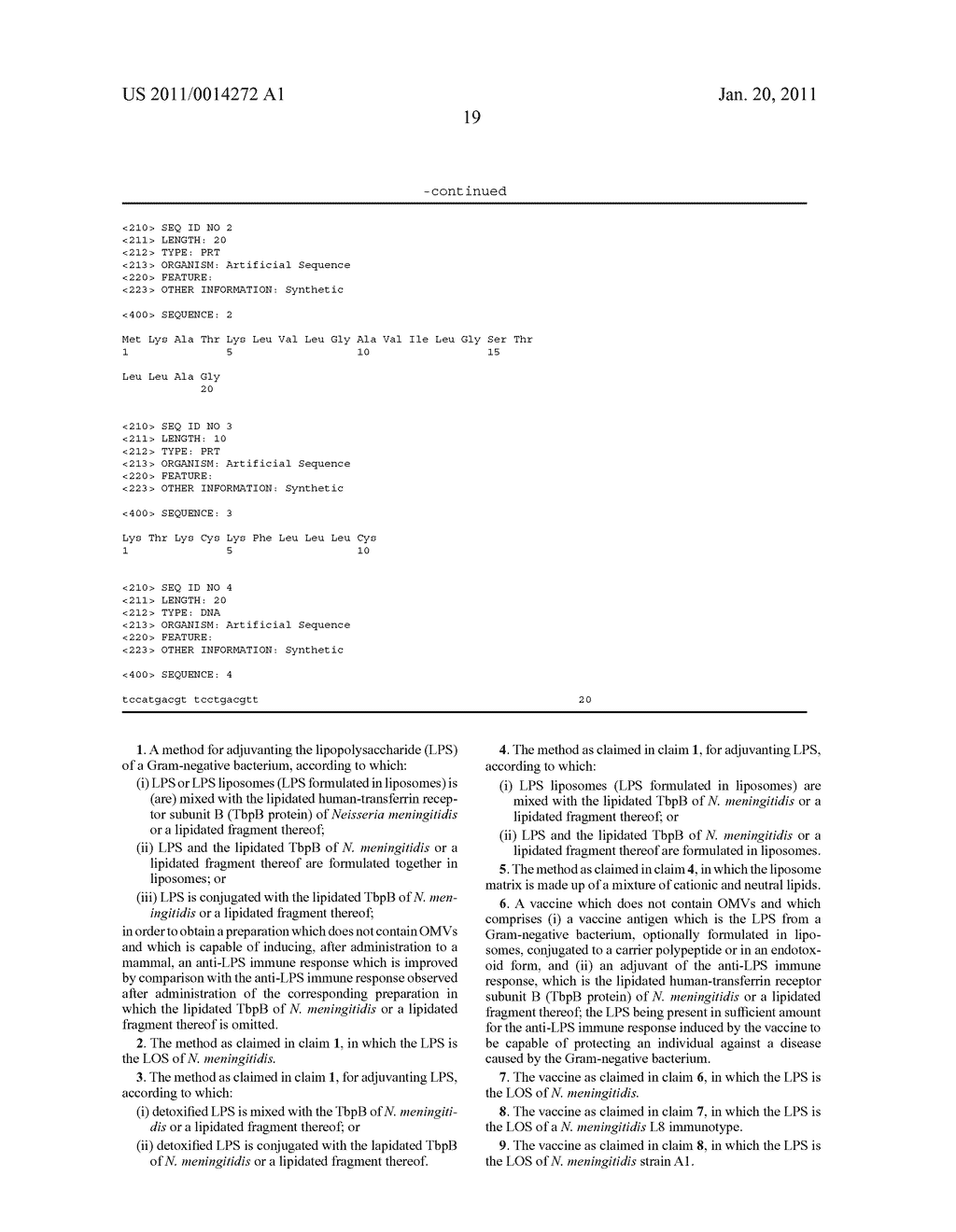 Method for adjuvanting lipopolysaccharide (LPS) of Gram-negative bacteria - diagram, schematic, and image 28