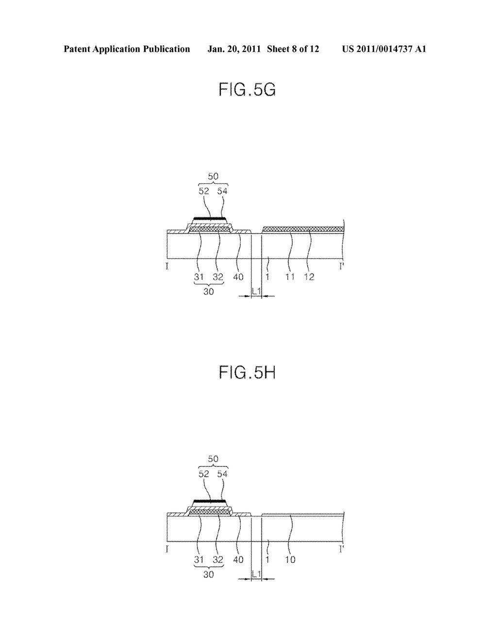 THIN FILM TRANSISTOR ARRAY AND METHOD OF MANUFACTURING THE SAME - diagram, schematic, and image 09