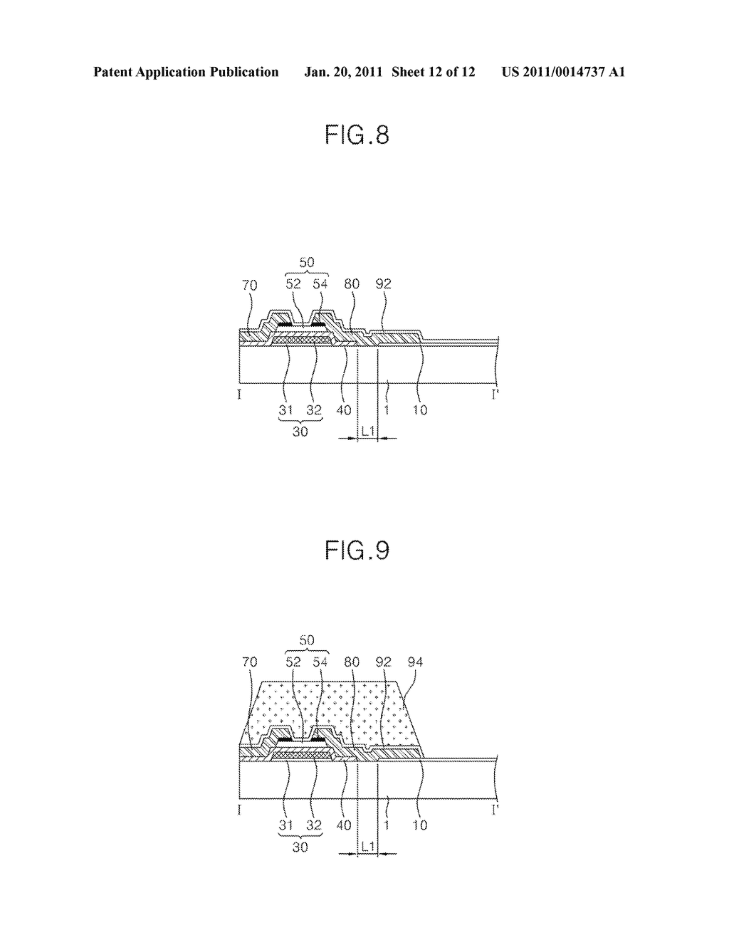 THIN FILM TRANSISTOR ARRAY AND METHOD OF MANUFACTURING THE SAME - diagram, schematic, and image 13