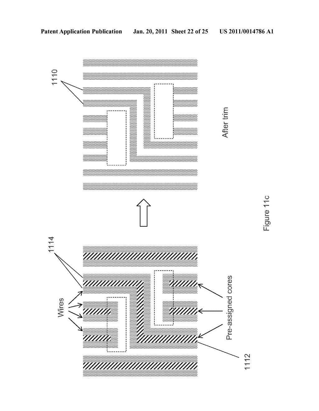 METHOD, SYSTEM, AND PROGRAM PRODUCT FOR ROUTING AN INTEGRATED CIRCUIT TO BE MANUFACTURED BY DOUBLED PATTERNING - diagram, schematic, and image 23