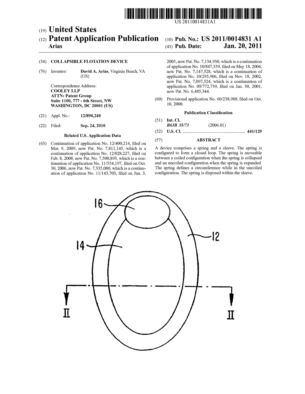 COLLAPSIBLE FLOTATION DEVICE - diagram, schematic, and image 01