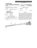 COVER FOR THE SHAFT OF A LACROSSE STICK diagram and image