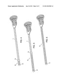 COVER FOR THE SHAFT OF A LACROSSE STICK diagram and image