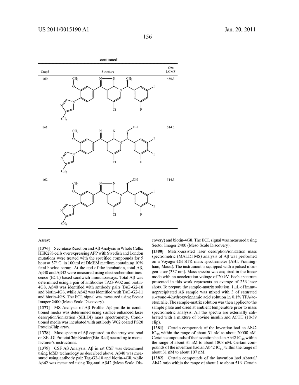 GAMMA SECRETASE MODULATORS - diagram, schematic, and image 157