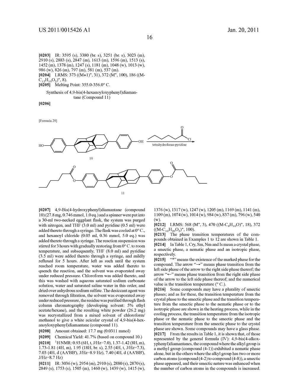 NOVEL DIAMANTANE COMPOUNDS, LIQUID CRYSTALLINE COMPOUNDS, AND LIQUID CRYSTALLINE COMPOSITIONS - diagram, schematic, and image 18