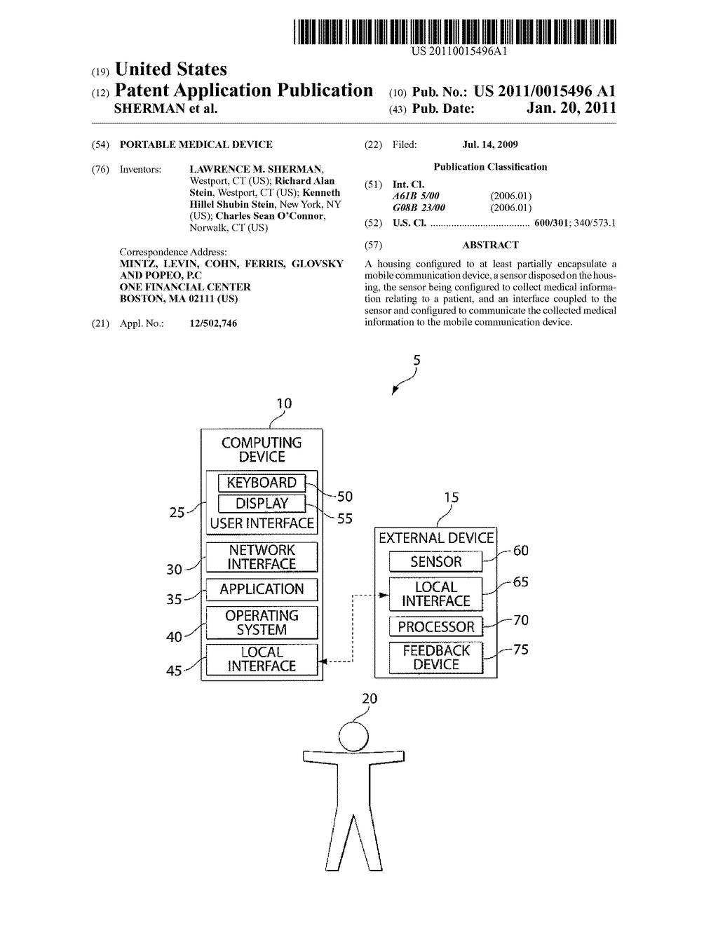 PORTABLE MEDICAL DEVICE - diagram, schematic, and image 01