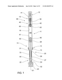 PREFILLED RETRACTABLE SYRINGE, PLUNGER AND NEEDLE ASSEMBLY diagram and image