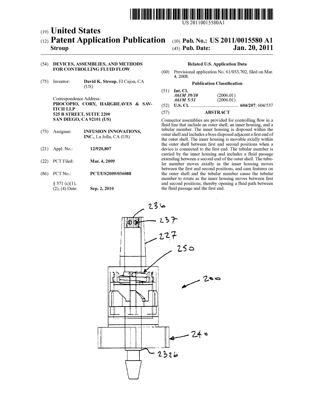 DEVICES, ASSEMBLIES, AND METHODS FOR CONTROLLING FLUID FLOW - diagram, schematic, and image 01