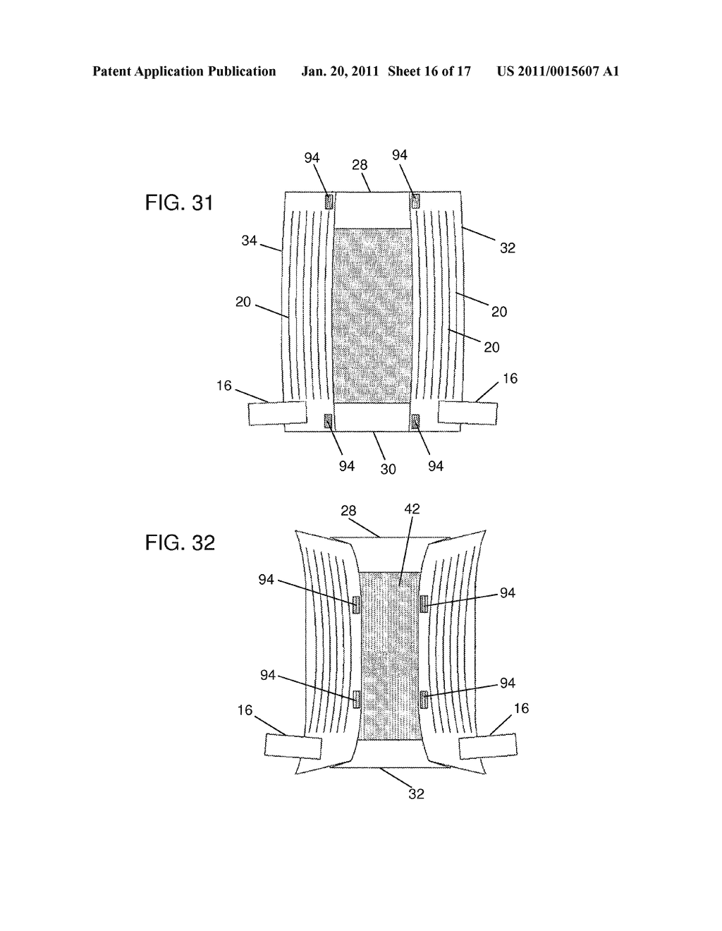 (BATMAN) DISPOSABLE ABSORBENT ARTICLE HAVING LEG WRAPS AND METHOD OF MAKING SAME - diagram, schematic, and image 17