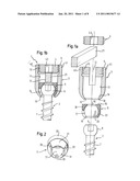 ANCHORING ELEMENT AND STABILIZATION DEVICE FOR THE DYNAMIC STABILIZATION OF VERTEBRAE OR BONES USING SUCH ANCHORING ELEMENTS diagram and image