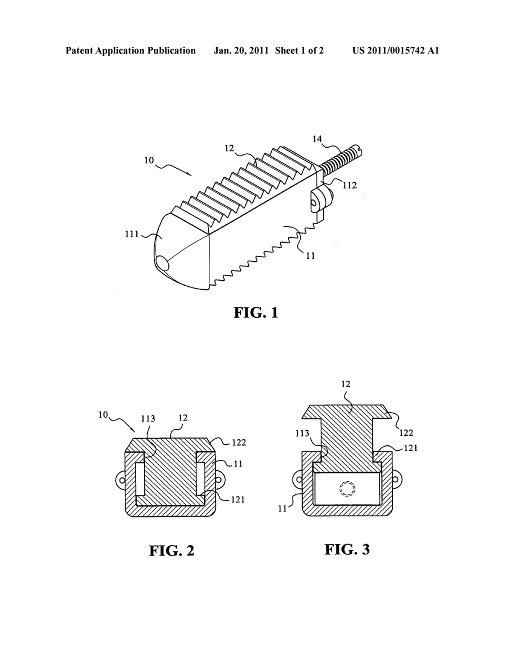 Spine fusion cage - diagram, schematic, and image 02