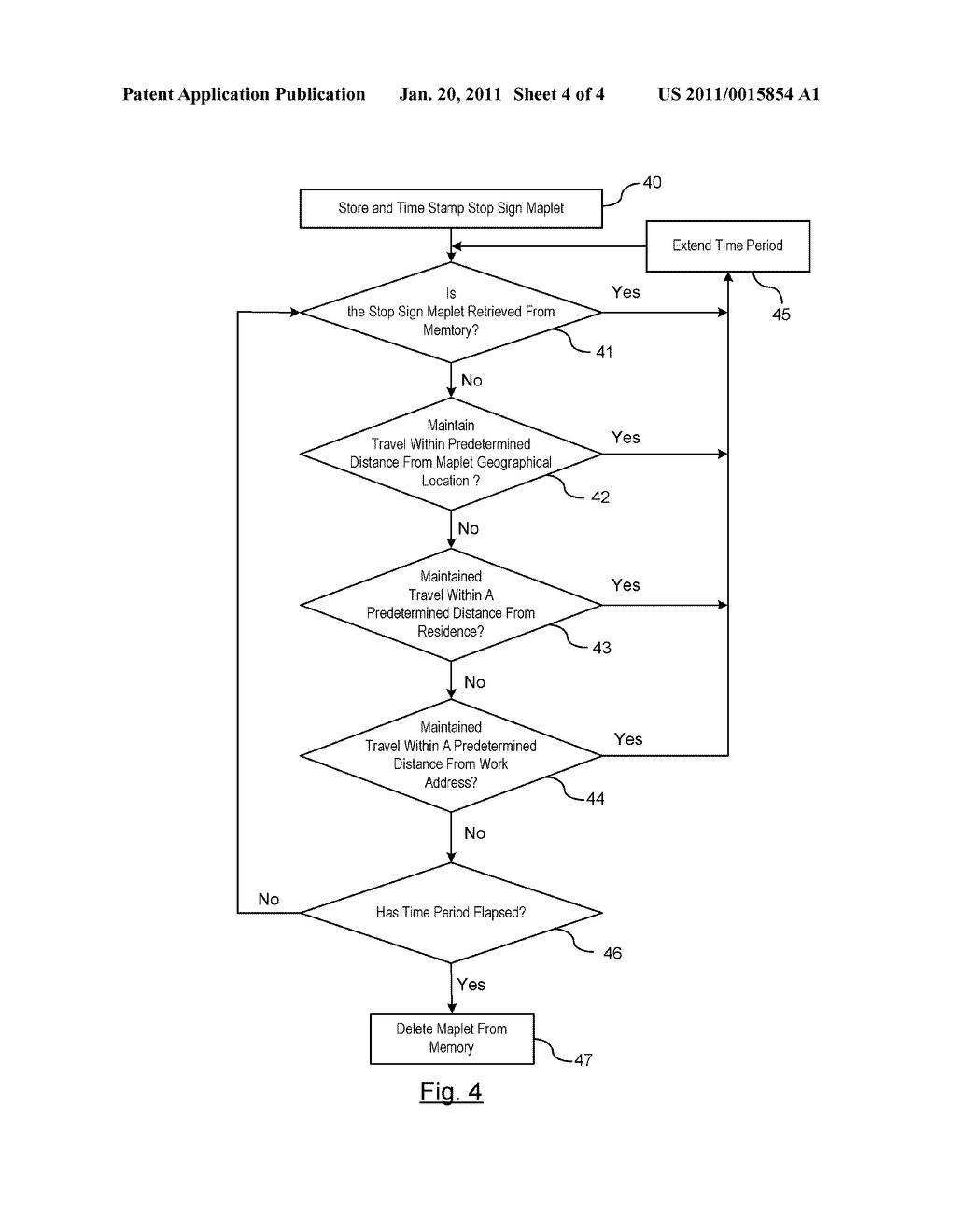 System and Method for Managing Geographical Maplet Downloads for a Vehicle to Support Stop Sign Violation Assist and Similar Applications - diagram, schematic, and image 05