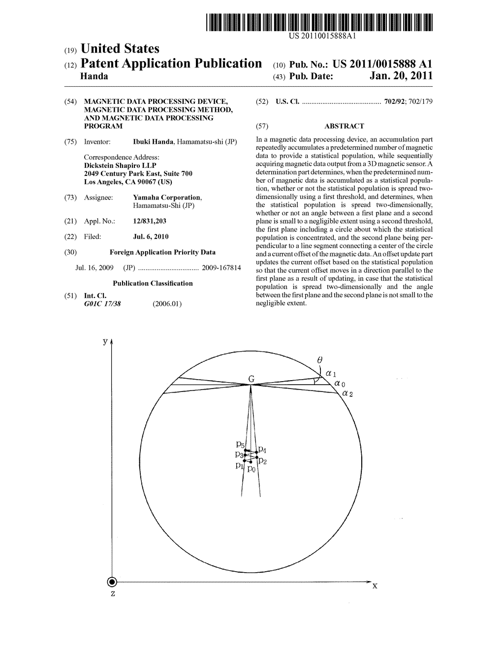 MAGNETIC DATA PROCESSING DEVICE, MAGNETIC DATA PROCESSING METHOD, AND MAGNETIC DATA PROCESSING PROGRAM - diagram, schematic, and image 01